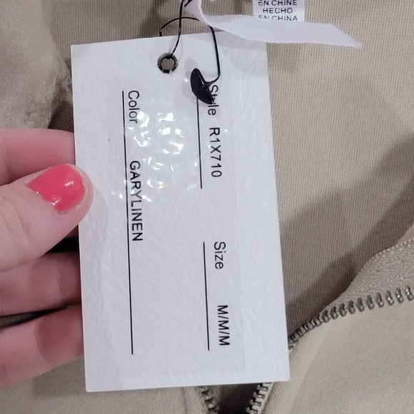 Cable & Gauge GaryLinen Tunic Medium Sweater Tunic 1/4 Zip Medium New Tags - Picture 3 of 9